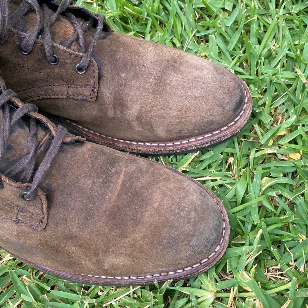 Thursday Boot Co President Brown Suede Lace Up Boots Mens 10.5 Handcrafted